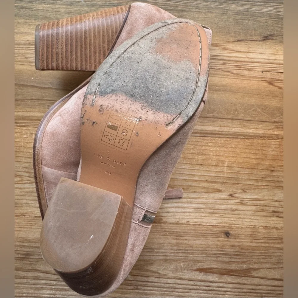 Rag & Bone Margot suede ankle booties 40 9.5 - Picture 9 of 12
